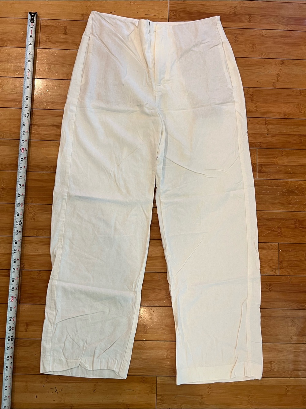 GAP White Linen Blend Pants